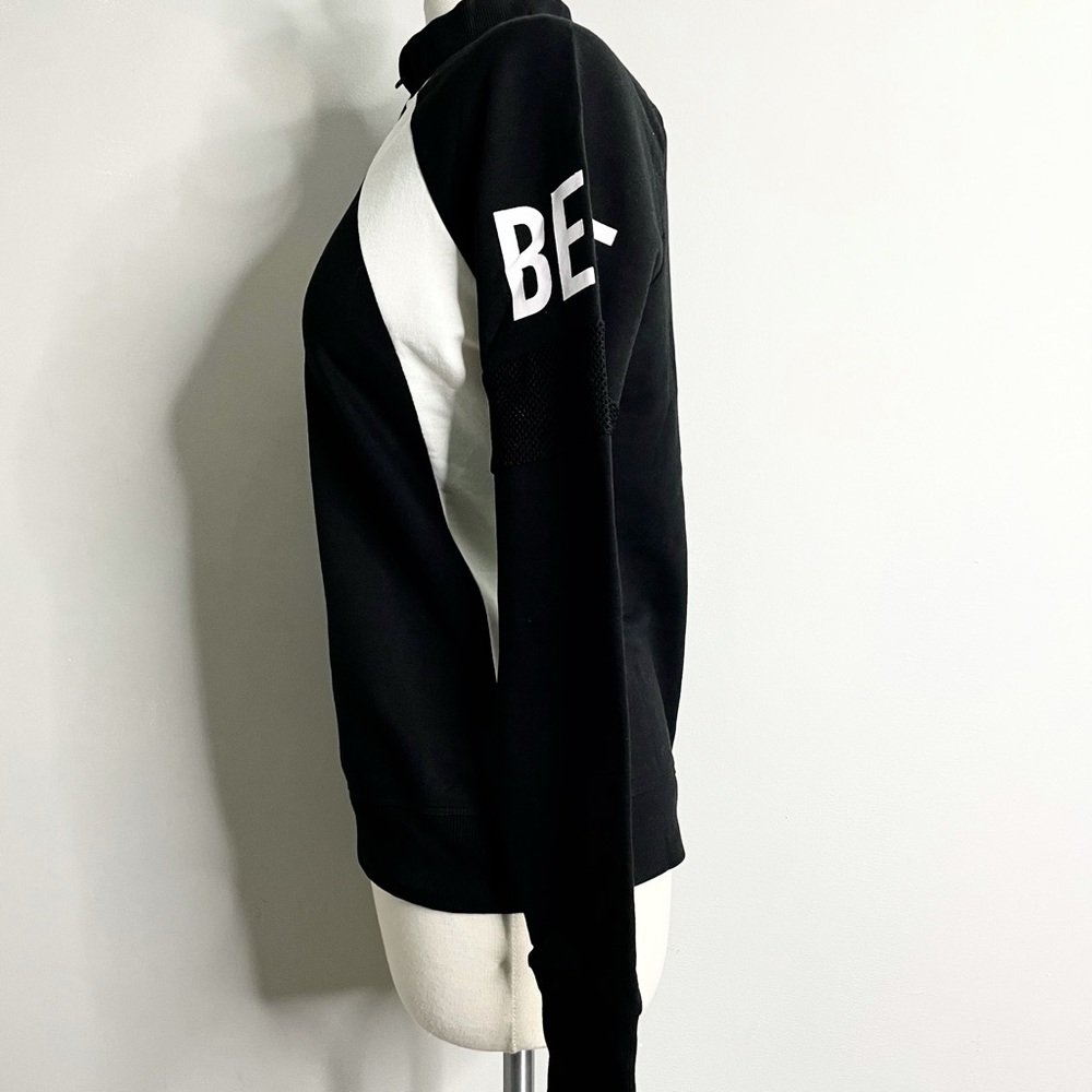 BEBE SPORT Long Sleeve 1/4 Zip Mock Neck Top - Picture 2 of 9